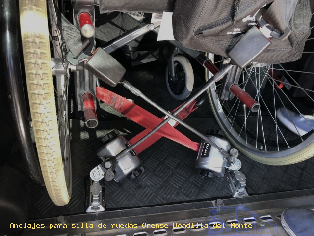 Sujección de silla de ruedas Orense Boadilla del Monte